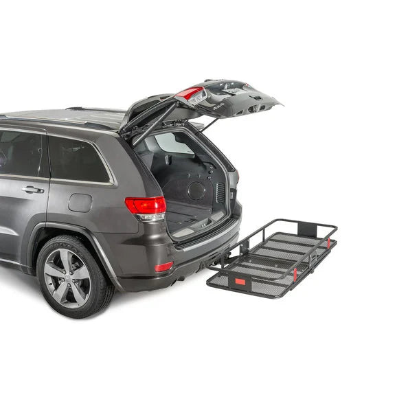 Load image into Gallery viewer, Quadratec Jumbo Cargo Rack for 2&quot; Receiver Hitch
