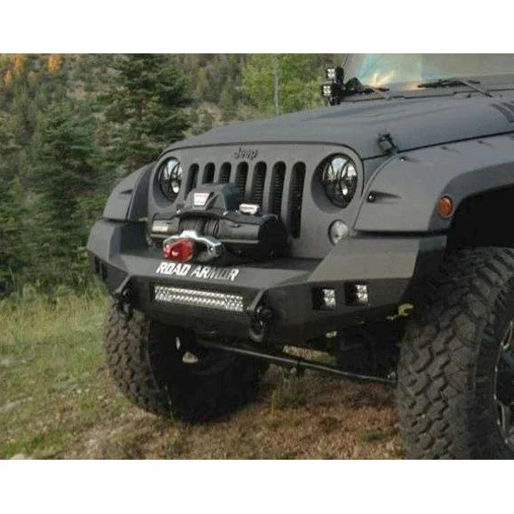 Load image into Gallery viewer, Road Armor Stealth Full Width Front Winch Bumper for 07-18 Jeep Wrangler JK
