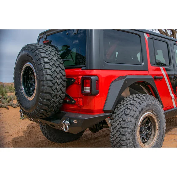 Load image into Gallery viewer, DV8 Offroad TCJL-01 Tailgate Mounted Tire Carrier for 18-24 Jeep Wrangler JL
