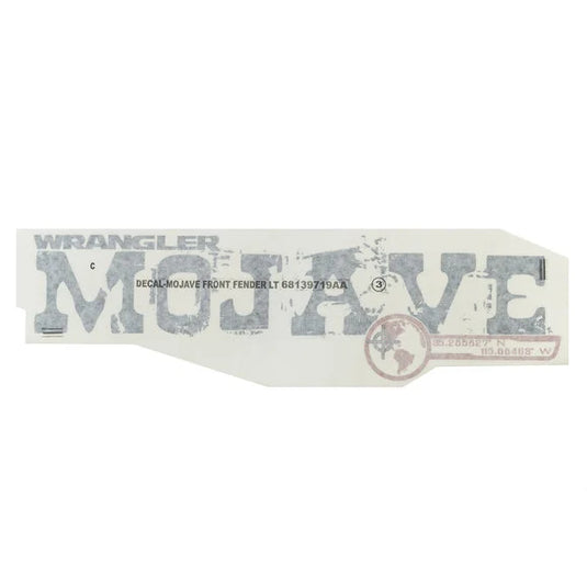 Mopar 68139719AA "Wrangler Mojave" Fender Decal for 07-14 Jeep Wrangler JK