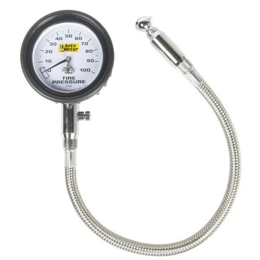 Auto Meter 2164 Tire Pressure Gauge 0-100 PSI Mechanical