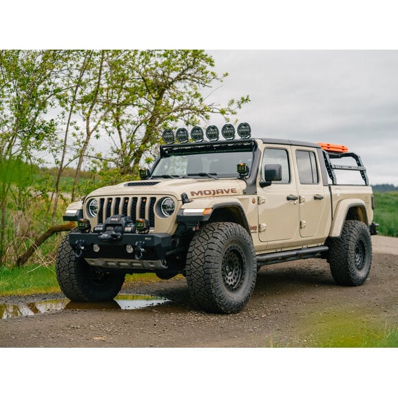 Load image into Gallery viewer, Quadratec STEALTH 7&quot; Round Eclipse Light Bar Kit for 18-24 Jeep Wrangler JL &amp; Gladiator JT
