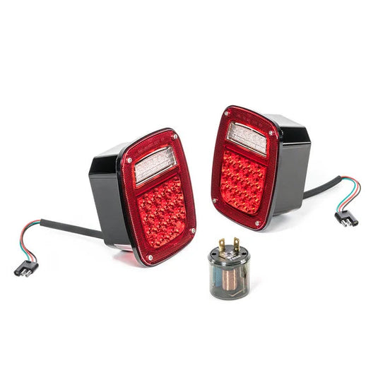 TACTIK Headlight & Tail Light Combo for 76-86 Jeep CJ5, CJ7, & CJ8