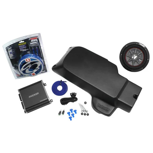 Select Increments 31649KL Neo-Pod Subwoofer Enclosure With Kicker 8" Subwoofer & Kicker Amplifier for 07-18 Jeep Wrangler Unlimited JK