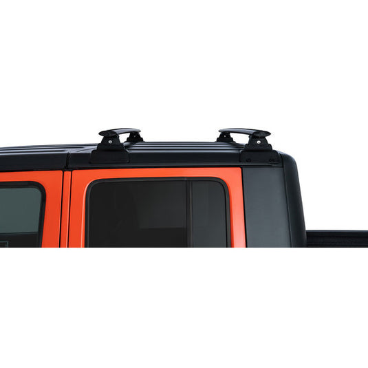 Rhino-Rack JC-00301 Vortex 2-Bar Backbone Roof Rack with RLT600 Quick Mount Legs for 20-22 Jeep Gladiator JT