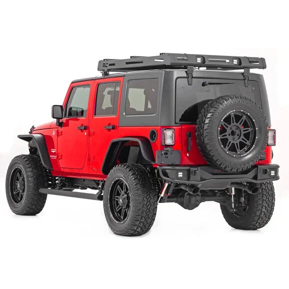 Load image into Gallery viewer, Rough Country PSR610330 Power Running Boards- Dual Electric Motor for 07-18 Jeep Wrangler JK Unlimited 4-Door
