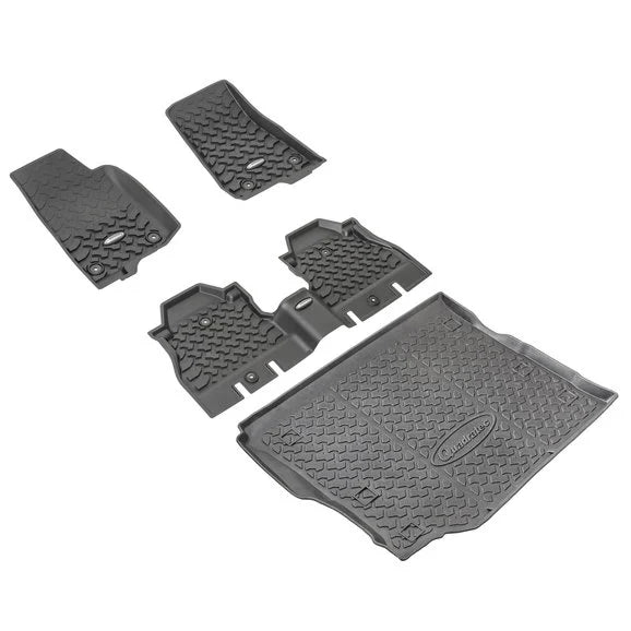 Load image into Gallery viewer, Quadratec Ultimate All Weather Floor Liner Triple Combo Kits for 18-22 Jeep Wrangler JL Unlimited
