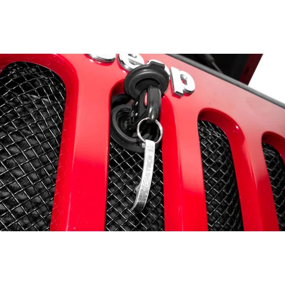 T-Rex 46482 Sport Series Formed Mesh Grille with Hood Lock Outlet for 07-18 Jeep Wrangler JK