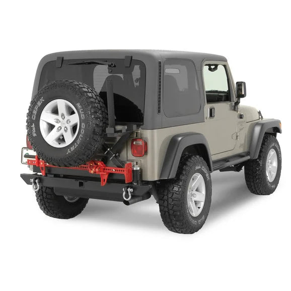 Load image into Gallery viewer, Rock Hard 4X4 RH2001-C Rear Bumper/Tire-Carrier for 76-06 Jeep CJ, Wrangler YJ, TJ &amp; Unlimited
