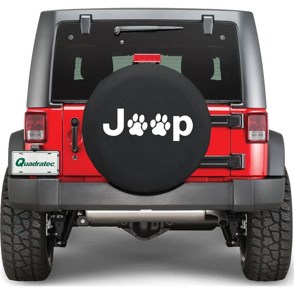 Quadratec Jeep Paw Prints Dog Lover Tire Cover