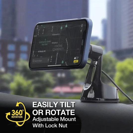 Scosche MagicMount Pro Charge5 Mobile Device Mount for Dash and Window