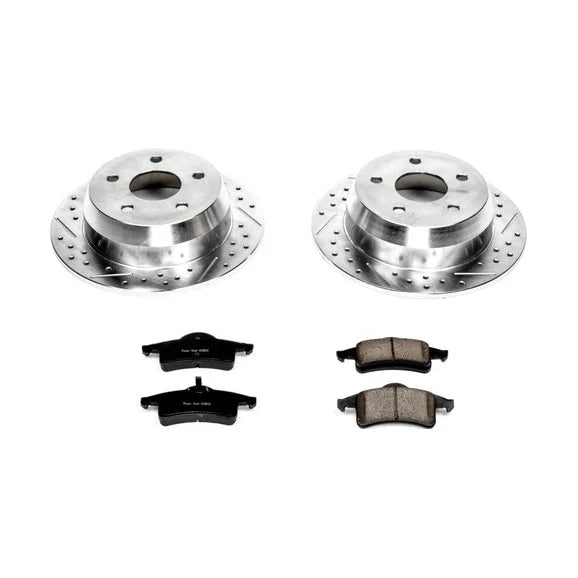 Power Stop K2151 Rear Z23 Evolution Sport Performance 1-Click Brake Kit for 99-04 Jeep Grand Cherokee WJ