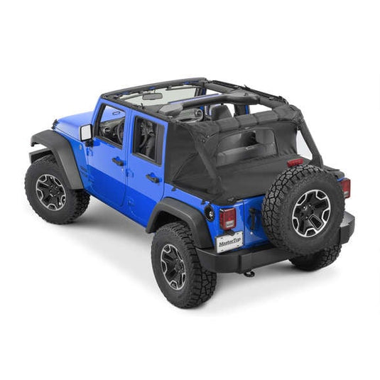 MasterTop Ultimate Summer Combo Tops in MasterTwill® Fabric for 07-18 Jeep Wrangler JK Unlimited 4 Door