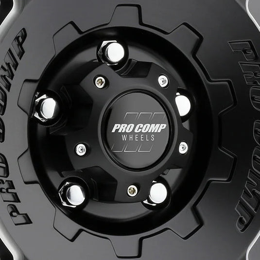 Pro Comp Hammer Series 60 Wheel in Black with Machined for 07-24 Jeep Wrangler JL, JK & Gladiator JT