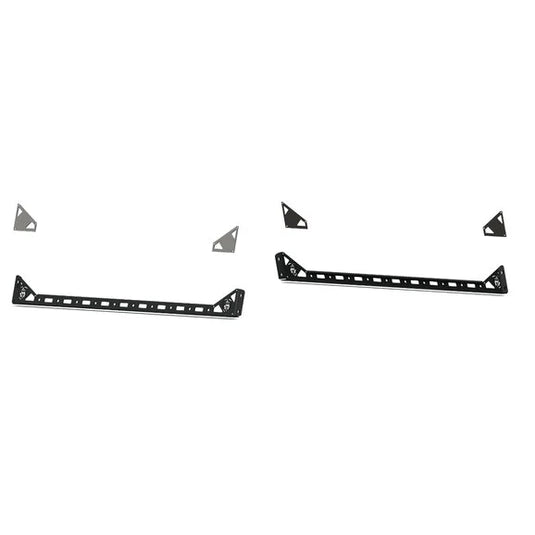 Road Armor 500BRS-SMK-415 Treck Dual Lower 5 Ft. Bed Accessory Rail Mount Pair for 20-22 Jeep Gladiator JT