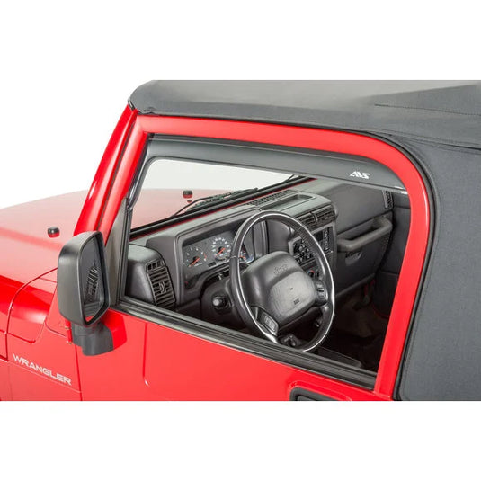 AVS 192054 In-Channel Ventvisor in Smoke for 97-06 Jeep Wrangler TJ & Unlimited