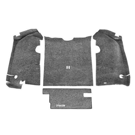 Bedrug BRTJ97R Premium Carpeted Rear Floor Covering without Cutouts for 97-06 Jeep Wrangler TJ