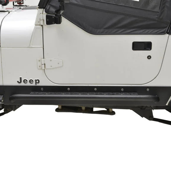 Load image into Gallery viewer, Paramount Automotive 51-0105 Rocker Guard with Step for 87-95 Jeep Wrangler YJ
