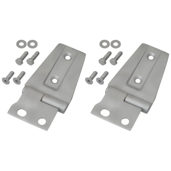 Kentrol 40572 Stainless Steel Hood Hinges in Paintable Finish for 07-18 Jeep Wrangler JK