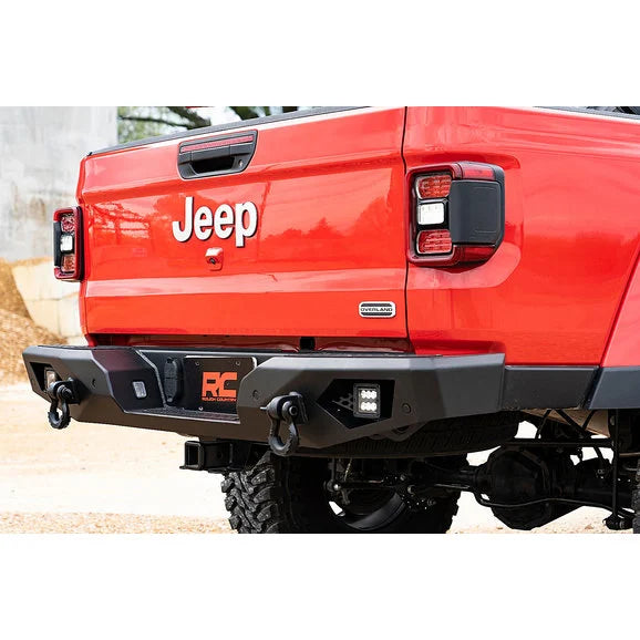 Load image into Gallery viewer, Rough Country 10646 Heavy-Duty Rear LED Bumper for 20-24 Jeep Gladiator JT
