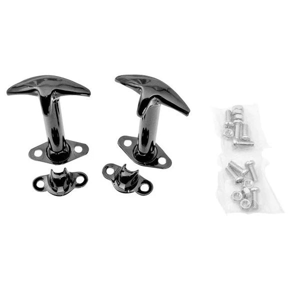 Load image into Gallery viewer, Crown Automotive 488601 Black Hood Latch Set for 42-95 Jeep CJ &amp; Wrangler YJ
