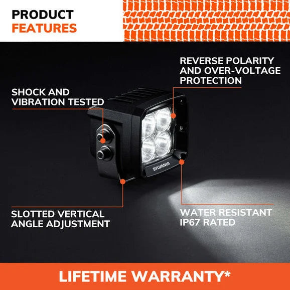 Load image into Gallery viewer, Sylvania ULCUBE3INSP2.BX2 Ultra 3&quot; LED Pod Cube-Spot Light Pair
