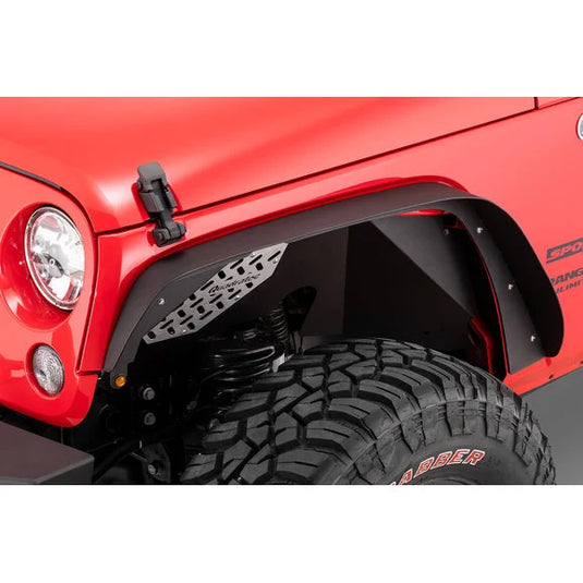 Quadratec Steel Slim Flat Fender Flares for 07-18 Jeep Wrangler JK