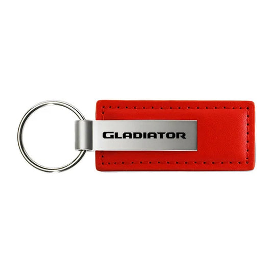 Automotive Gold Leather Gladiator Keychain