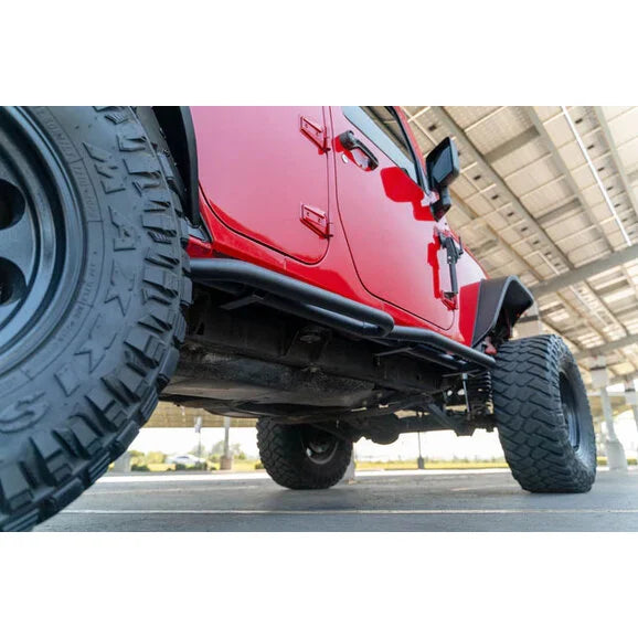 Load image into Gallery viewer, DV8 Offroad SRJK-08 OE Plus Side Steps for 07-18 Jeep Wrangler JK Unlimited 4-Door
