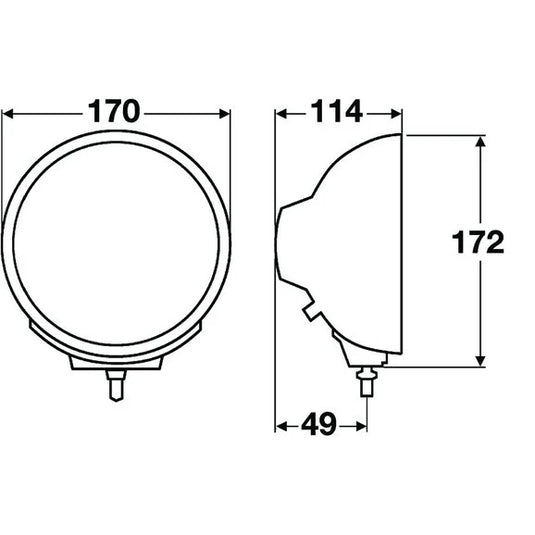 Hella 009094181 Rallye 4000 Compact Lamp