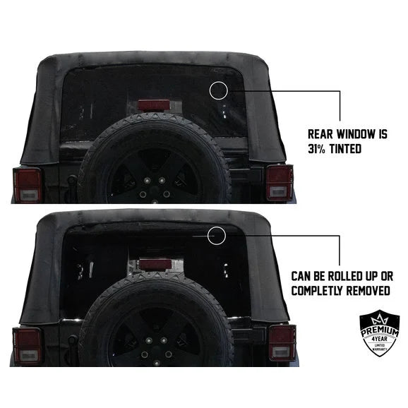 Load image into Gallery viewer, King 4WD Premium Replacement Soft Top for 07-18 Jeep Wrangler JK 2 Door
