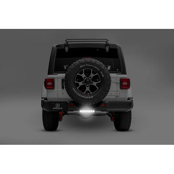 Load image into Gallery viewer, ZROADZ Z384931-KIT Rear Bumper Frame Mounting Brackets with a 10&quot; Single Row LED Light for 18-24 Jeep Wrangler JL
