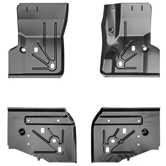 Key Parts Original Replacement Stamped Steel 4pc Floor Section Kit for 97-06 Jeep Wrangler TJ