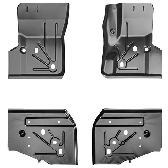 Key Parts Original Replacement Stamped Steel 4pc Floor Section Kit for 97-06 Jeep Wrangler TJ