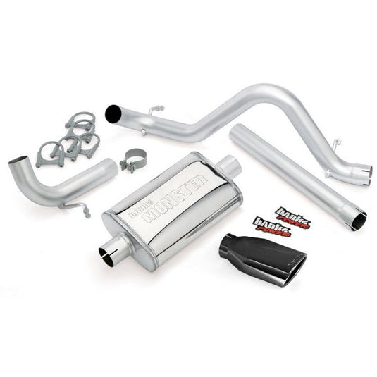 Banks Power Monster Exhaust for 12-18 Jeep Wrangler Unlimited JK 4 Door with 3.6L