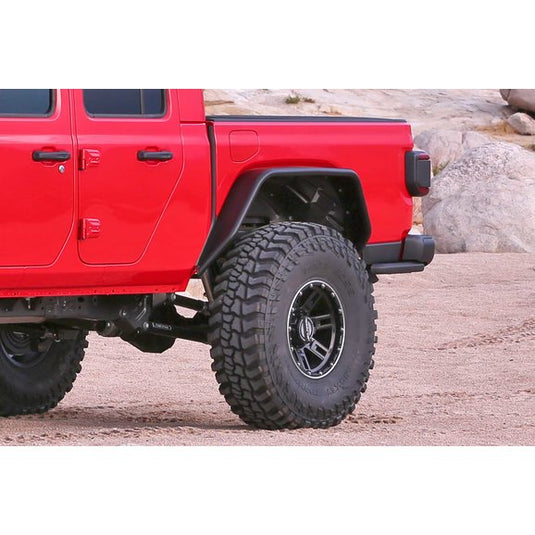 Fabtech FTS24248 Rear Steel Tube Fender Flares for 20-22 Jeep Gladiator JT