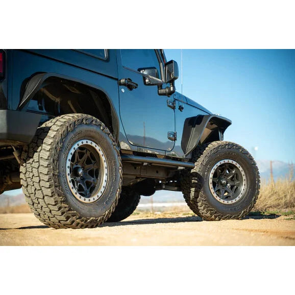 Load image into Gallery viewer, DV8 Offroad SRJK-09 OE Plus Side Steps for 07-18 Jeep Wrangler JK 2-Door
