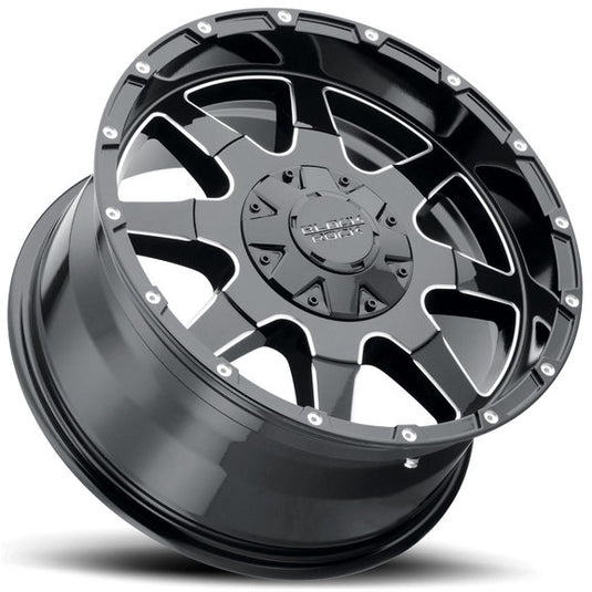 Black Rock Series 904B Fury I Wheel for 07-20 Jeep Wrangler JL, JK & Gladiator JT