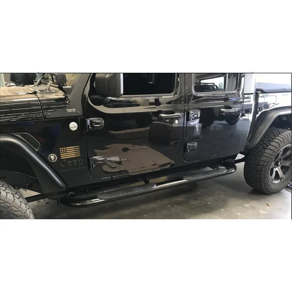 Load image into Gallery viewer, Westin 21-4165 Platinum 4 Oval Nerf Bar Steps for 20-24 Jeep Gladiator JT
