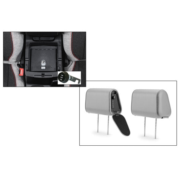 Load image into Gallery viewer, Tuffy Security Console Insert with Headrest Safe for 18-24 Jeep Wrangler JL &amp; Gladiator JT
