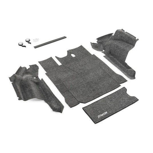 Bedrug Premium Carpeted Rear Cargo Liners for 18-24 Jeep Wrangler JL Unlimited