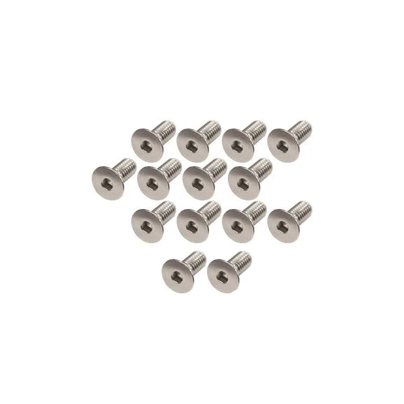 Kentrol 30733 Stainless Steel Windshield Hinge Screw Set for 76-95 Jeep CJ and Wrangler YJ