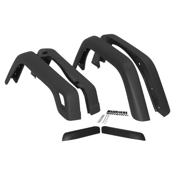 Crown Automotive 55254918K6 Original Replacement Style 6 Piece Fender Flare Set for 97-06 Jeep Wrangler TJ