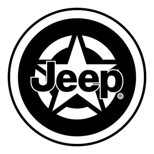 Jeep Merchandise 4" Jeep Logo Circle Jeep Sticker