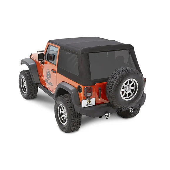 Bestop 5492235 Trektop NX Glide Soft Top in Black Diamond for 07-18 Jeep Wrangler JK 2 Door