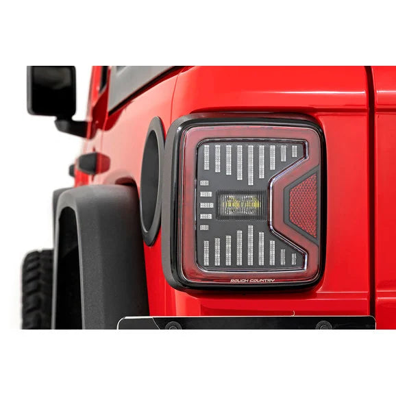 Load image into Gallery viewer, Rough Country RCH5900 LED Tail Lights for 18-24 Jeep Wrangler JL
