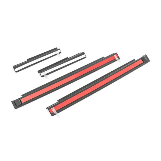 Mopar 82210106AB Door Sill Kit in Black Plastic with Jeep Logo for 07-18 Jeep Wrangler Unlimited JK 4 Door