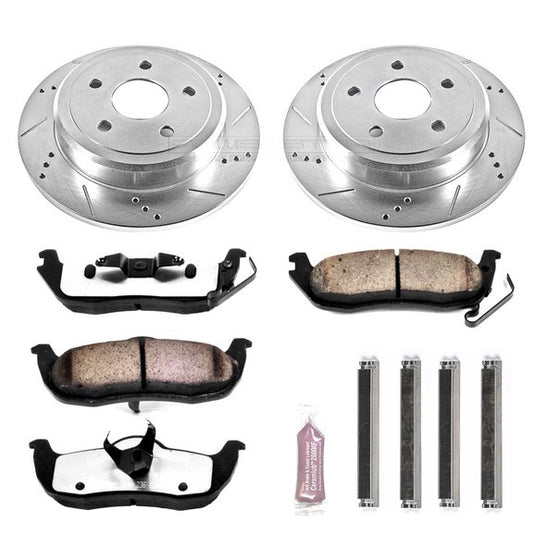 Power Stop K2221-36 Rear Z36 Extreme Performance Truck & Tow Brake Kit for 05-10 Jeep Grand Cherokee WK2 & Commander XK