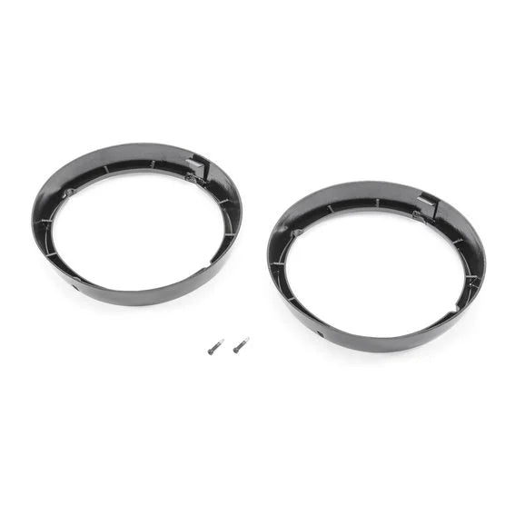 Load image into Gallery viewer, Kentrol Stainless Headlight Rings (Pair) for 72-86 Jeep CJ-5, CJ-6, CJ-7 &amp; CJ-8
