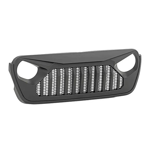 Load image into Gallery viewer, Rough Country 10496 Angry Eyes Replacement Grille for 18-21 Jeep Wrangler JL &amp; 20-21 Gladiator JT
